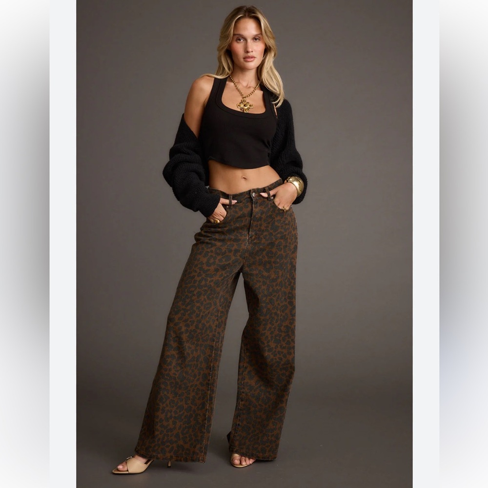 12th Tribe Midland Leopard Print Pant